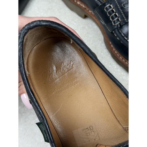 $590 | PARABOOT REIMS LOAFER US 8 UK 7 LEATHER NORWEGIAN FRANCE main image 13